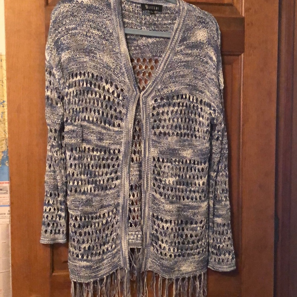 SISTERS Crochet Cardigan with Fringe Retro